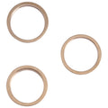 3 PCS Rear Camera Glass Lens Metal Outside Protector Hoop Ring for iPhone 13 Pro Max, For iPhone 13 Pro Max For iPhone 13 Pro Max Gold