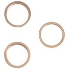 3 PCS Rear Camera Glass Lens Metal Outside Protector Hoop Ring for iPhone 13 Pro Max, For iPhone 13 Pro Max For iPhone 13 Pro Max Gold