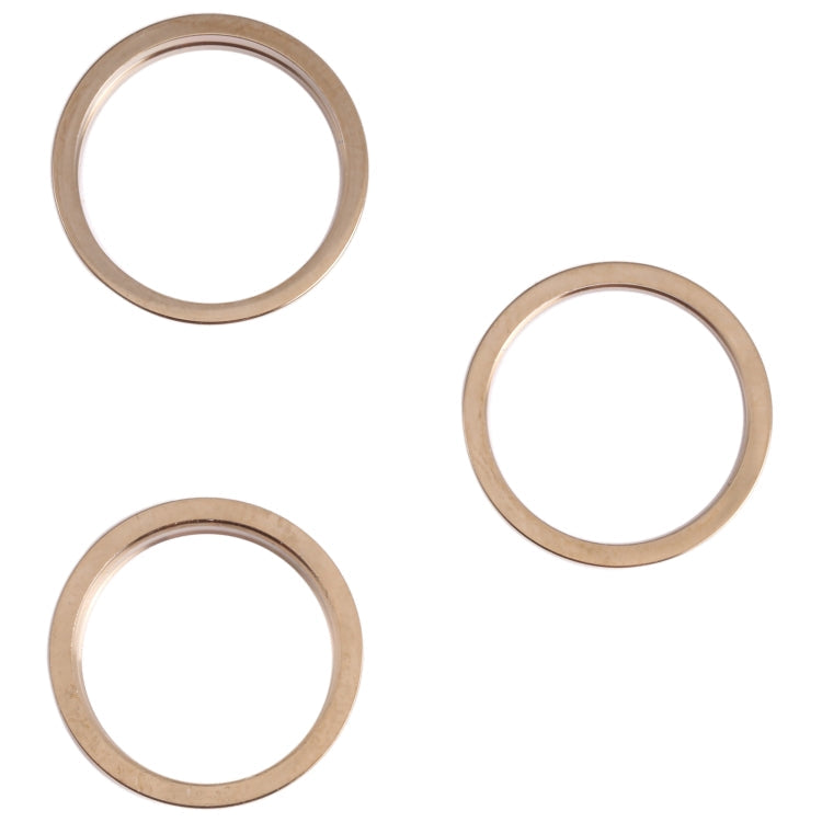 3 PCS Rear Camera Glass Lens Metal Outside Protector Hoop Ring for iPhone 13 Pro Max, For iPhone 13 Pro Max For iPhone 13 Pro Max Gold