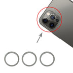 3 PCS Rear Camera Glass Lens Metal Protector Hoop Ring for iPhone 12 Pro Max, For iPhone 12 Pro Max For iPhone 12 Pro Max Aqua Blue