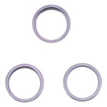 For iPhone 14 Pro Max 3PCS Rear Camera Glass Lens Metal Outside Protector Hoop Ring, For iPhone 14 Pro Max For iPhone 14 Pro Max Deep Purple