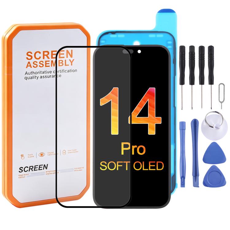 HXL Soft OLED Screen For iPhone 14 Pro, For iPhone 14 Pro For iPhone 14 Pro