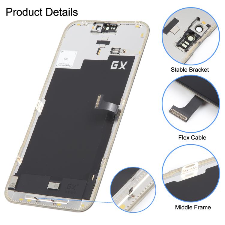 GX Soft OLED Screen For iPhone 15 Pro Max – Durable Build, Easy to Use, For iPhone 15 Pro Max(GX Soft OLED)