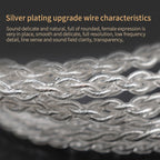 KZ B 8 Pin Oxygen-free Copper Silver Plated Upgrade Cable for KZ ZST / ES4 / ZS10 / AS10 / BA10 Earphones