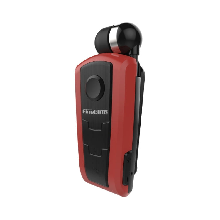 Bluetooth Headset – Fineblue F910 CSR4.1 Retractable Cable Caller Vibration Reminder... Red