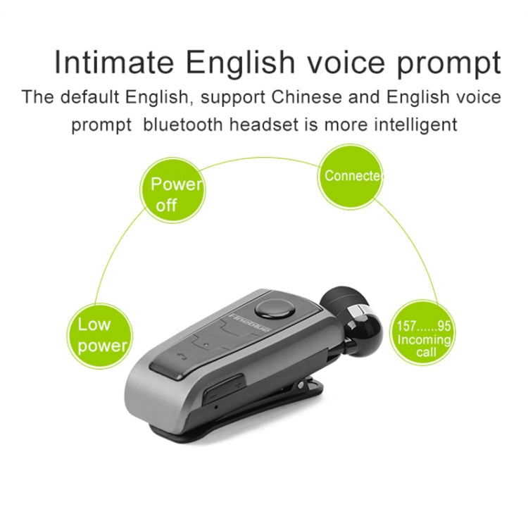 Bluetooth Headset – Fineblue F910 CSR4.1 Retractable Cable Caller Vibration Reminder...