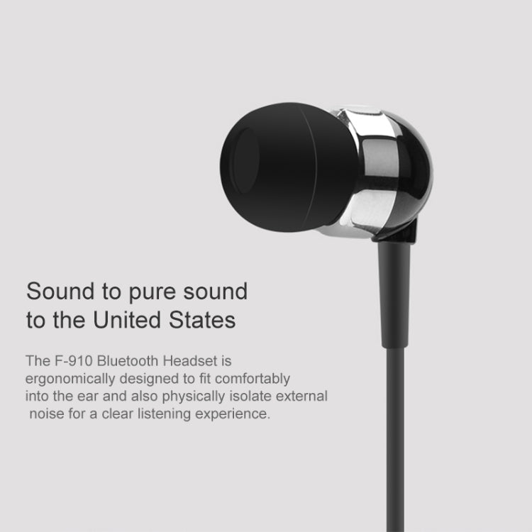 Bluetooth Headset – Fineblue F910 CSR4.1 Retractable Cable Caller Vibration Reminder...