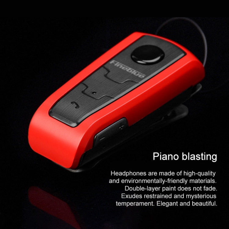 Bluetooth Headset – Fineblue F910 CSR4.1 Retractable Cable Caller Vibration Reminder...