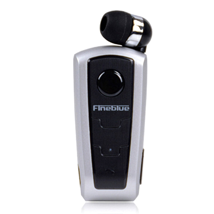 Bluetooth Headset – Fineblue F910 CSR4.1 Retractable Cable Caller Vibration Reminder... Silver