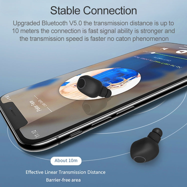 Q1 Bluetooth Earphones – Bluetooth 5.0, HiFi Bass Sound