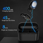 Q3 Bluetooth Earphones – Bluetooth 5.0, HiFi Bass Sound