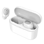 Q3 Bluetooth Earphones – Bluetooth 5.0, HiFi Bass Sound White