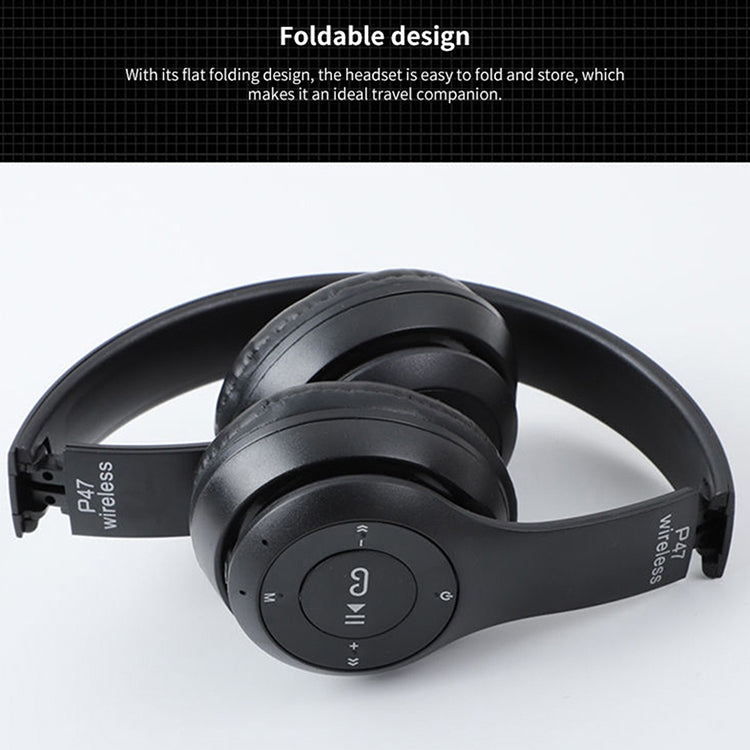 P47 Bluetooth Headphones – Foldable