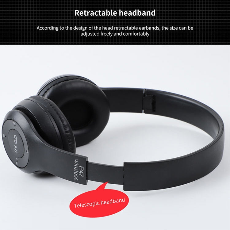 P47 Bluetooth Headphones – Foldable