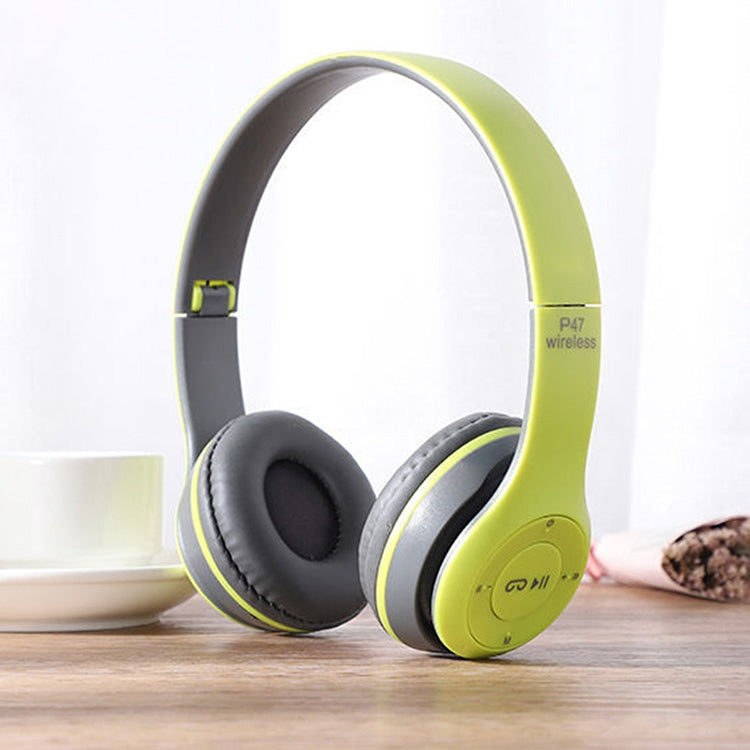 P47 Bluetooth Headphones – Foldable P47 Green Green