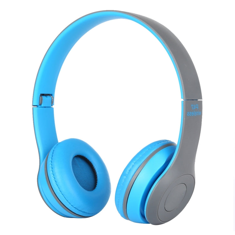 P47 Bluetooth Headphones – Foldable P47 Blue Blue