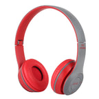 P47 Bluetooth Headphones – Foldable P47 Red Red
