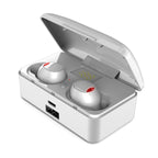 G10 TWS Bluetooth 5.0 Wireless Bluetooth Earphone with Charging Box, Support Digital Display & HD Call & Power Bank, G10 G10 White