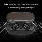 TWS-4 IPX5 Waterproof Bluetooth 5.0 Touch Wireless Bluetooth Earphone with Charging Box, Support HD Call & Voice Prompts, TWS-4