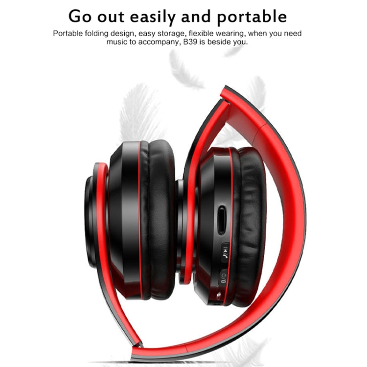B39 Headset – Wireless Bluetooth V5.0 Headset, B39 (Red), B39 (White), B39 (Black...