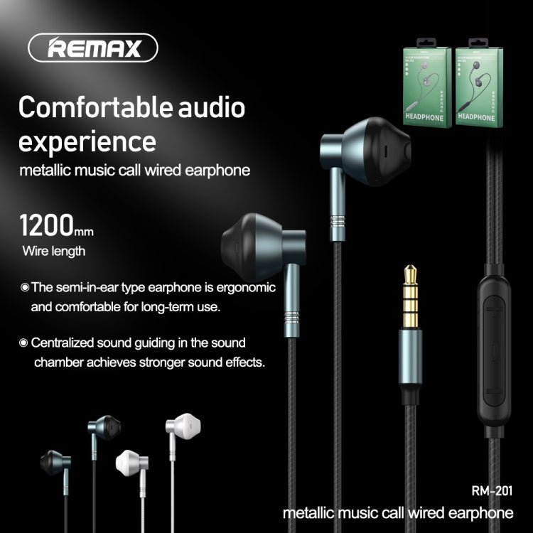 RM-201 Earphone – HiFi Bass Sound, Hands-Free
