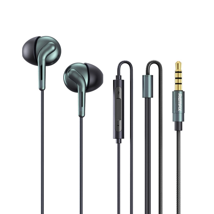 RM-595 Earphone – HiFi Bass Sound, Hands-Free Green
