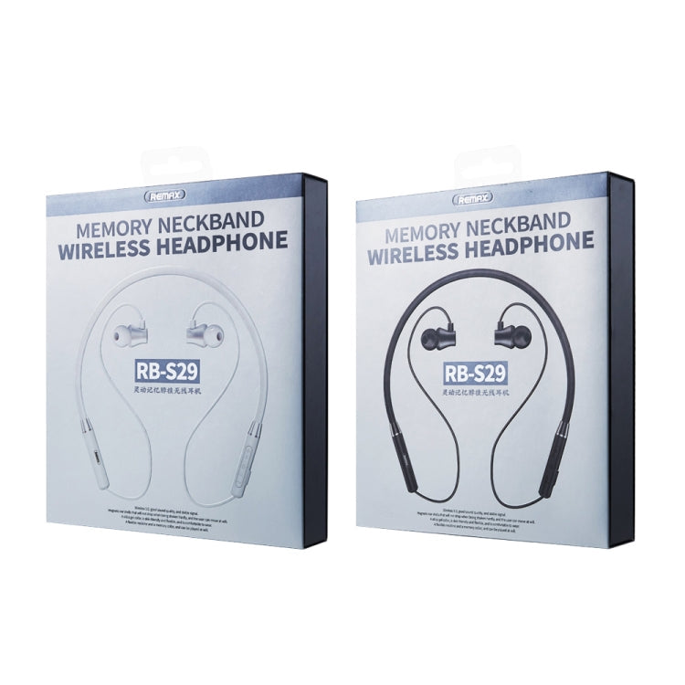 RB-S29 Earphone – Linton Series Memory Neckband V5.0 Bluetooth Wireless Earphone