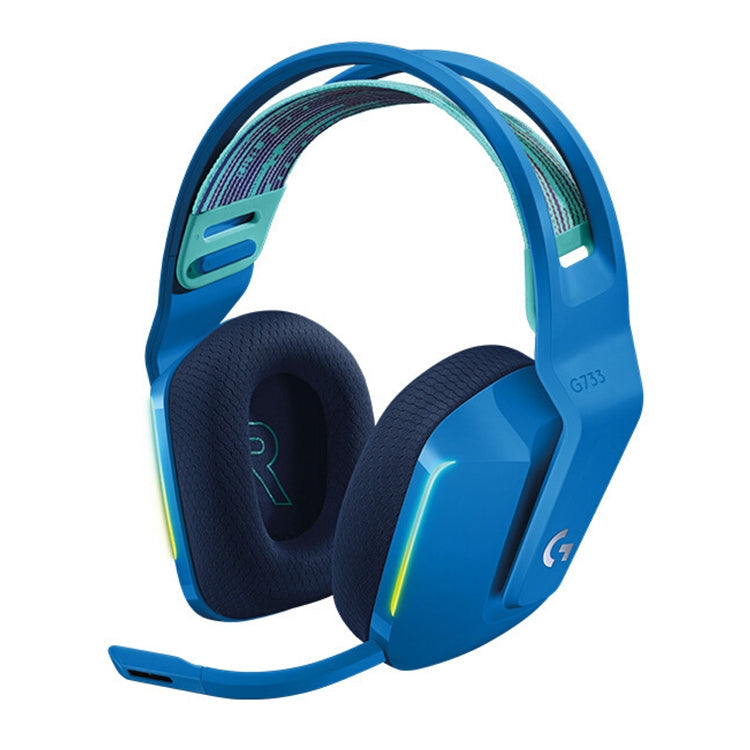 Logitech G733 LIGHT SPEED Wireless RGB Gaming Headset – Durable Build, Easy to Use Blue