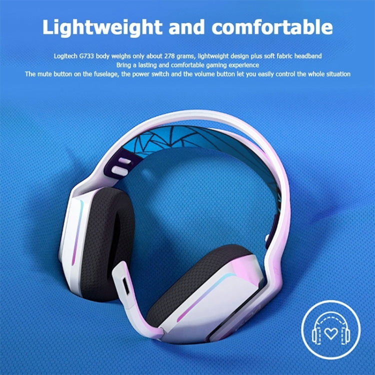 Logitech G733 LIGHT SPEED Wireless RGB Gaming Headset – Durable Build, Easy to Use