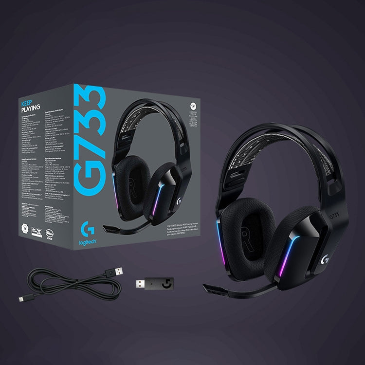 Logitech G733 LIGHT SPEED Wireless RGB Gaming Headset – Durable Build, Easy to Use