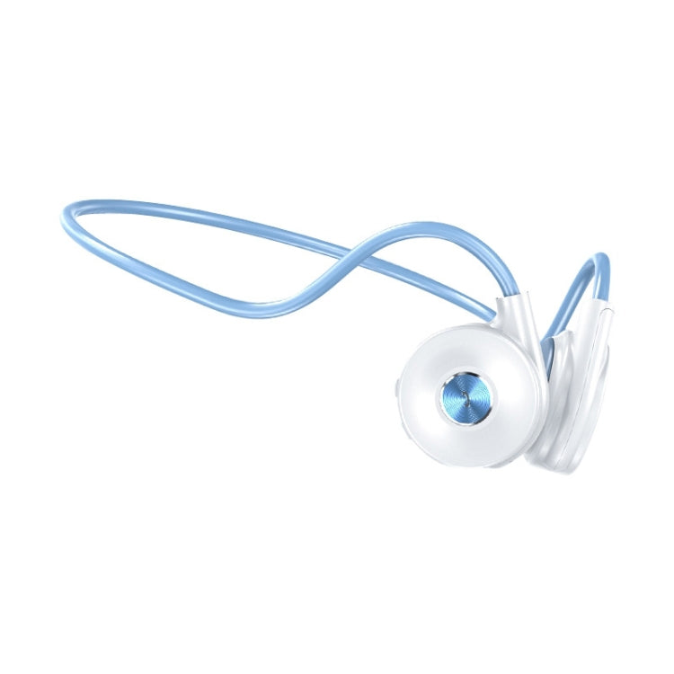 M-1 Bluetooth Earphones – Back-mounted Touch Noise Reduction Bone Conduction Bluetooth Earphone... Blue