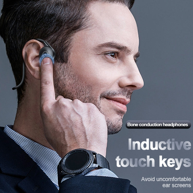 M-1 Bluetooth Earphones – Back-mounted Touch Noise Reduction Bone Conduction Bluetooth Earphone...