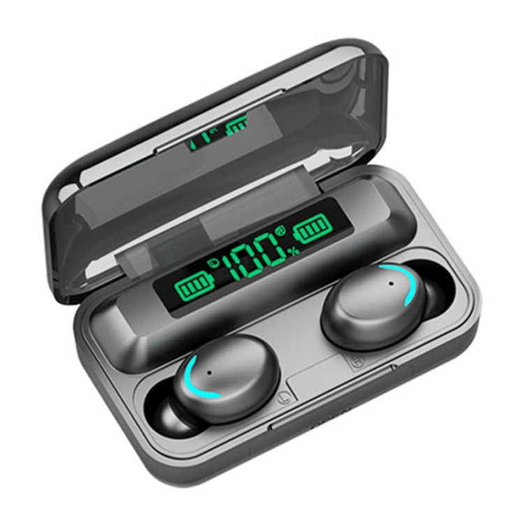 F9-5C Bluetooth Earphones – LED Light + Digital Display Noise Reduction Bluetooth Earphone(Black),... F9-5C LED Light Black IP6D1057