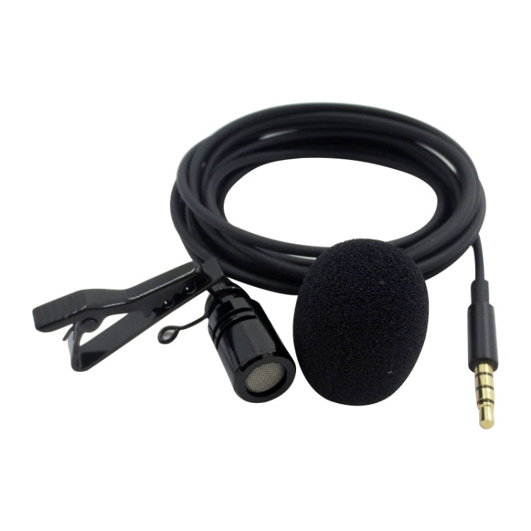 ZS0154 Recording Clip-on Collar Tie Mobile Phone Lavalier Microphone, Cable length: 2.5m, 2.5m – Durable Build, Easy to Use 2.5m