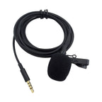 ZS0154 Recording Clip-on Collar Tie Mobile Phone Lavalier Microphone, Cable length: 2.5m, 2.5m – Durable Build, Easy to Use