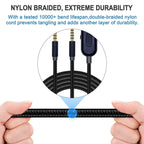 ZS0193 Headphone Audio Cable for Logitech Astro A10 A40 – Durable Build, Easy to Use