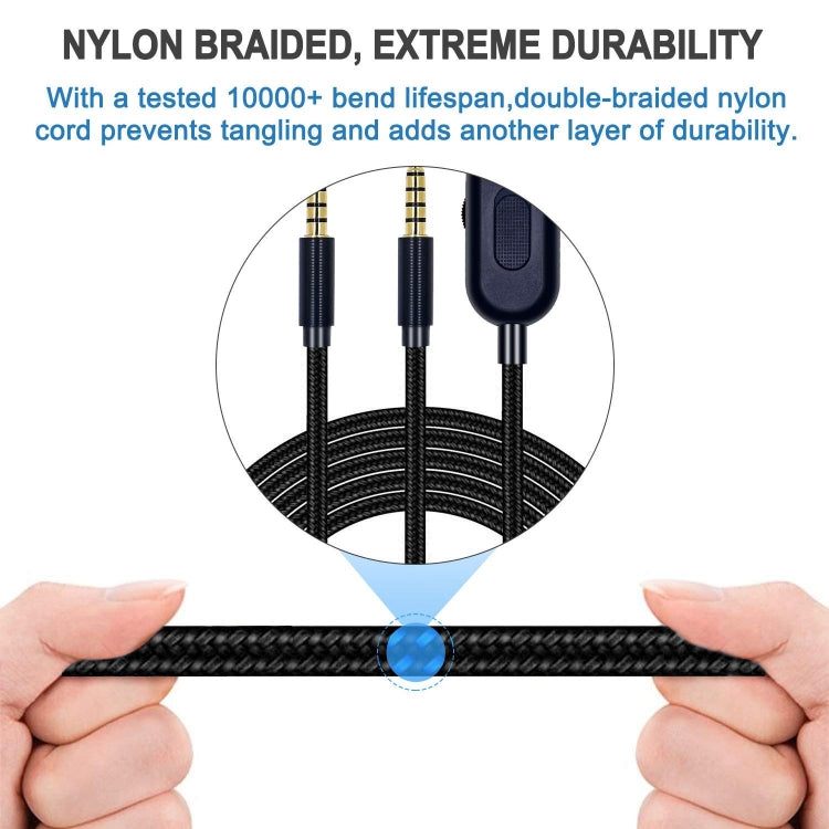 ZS0193 Headphone Audio Cable for Logitech Astro A10 A40 – Durable Build, Easy to Use
