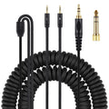 ZS0227 Headphone Dual 3.5mm Spring Audio Cable for Denon AH-D7100 7200 D600 D9200 5200 – Durable Build, Easy to Use Default Title