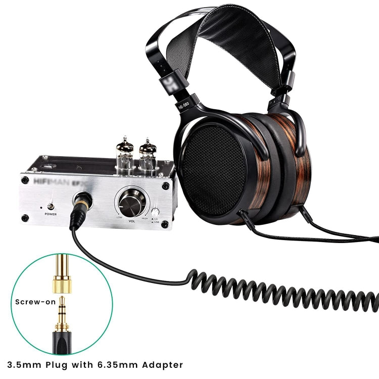 ZS0227 Headphone Dual 3.5mm Spring Audio Cable for Denon AH-D7100 7200 D600 D9200 5200 – Durable Build, Easy to Use