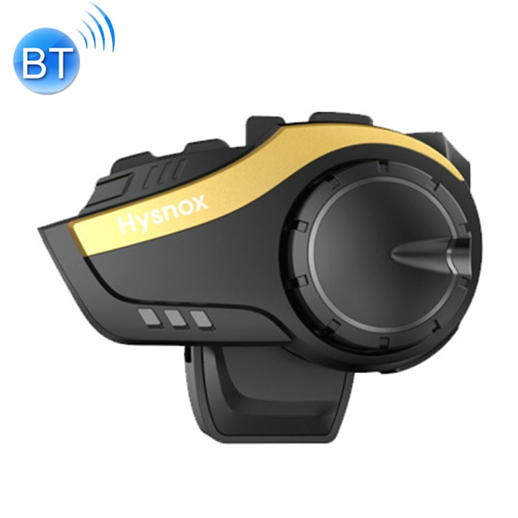 Hysnox HY-02 Bluetooth 5.0 Motorcycle Helmet Headset 2000M 6 Riders Intercom Headset Gold