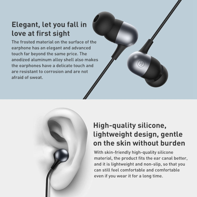 Original Xiaomi 3.5mm Plug Wired Control Aluminum Alloy Earphone,...