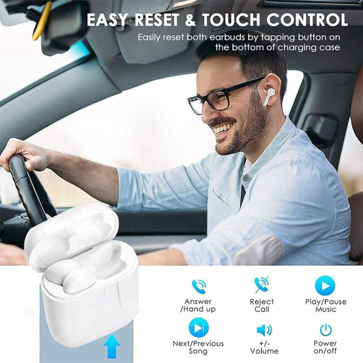 i12 Bluetooth Earphones – TWS Bluetooth Earphone with Charging Box, i12