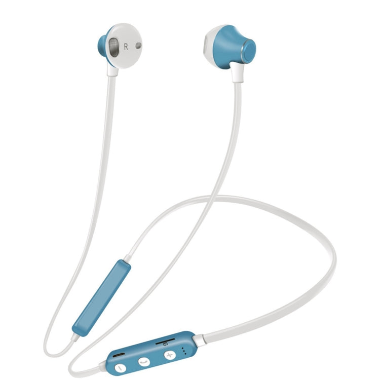 MG-G18 Bluetooth Earphones – Bluetooth 4.2 Sport Wireless Bluetooth Earphone, Support Card Baby Blue