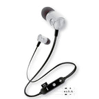 MG-G20 Bluetooth Earphones – Bluetooth 4.2 Sport Wireless Bluetooth Earphone, Support Card Silver
