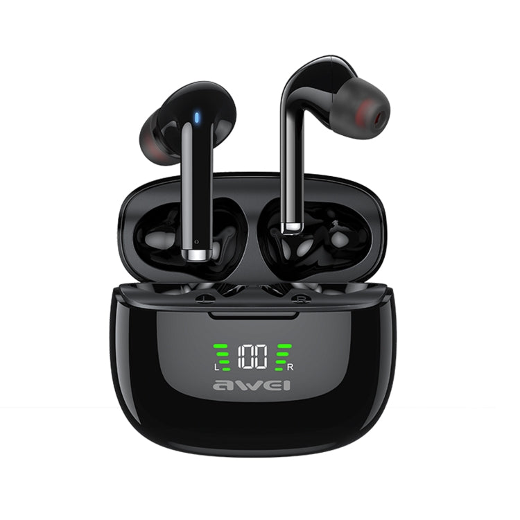 awei TA8 Bluetooth 5.2 ANC Active Noise Reduction Wireless Bluetooth Earphone, TA8 TA8