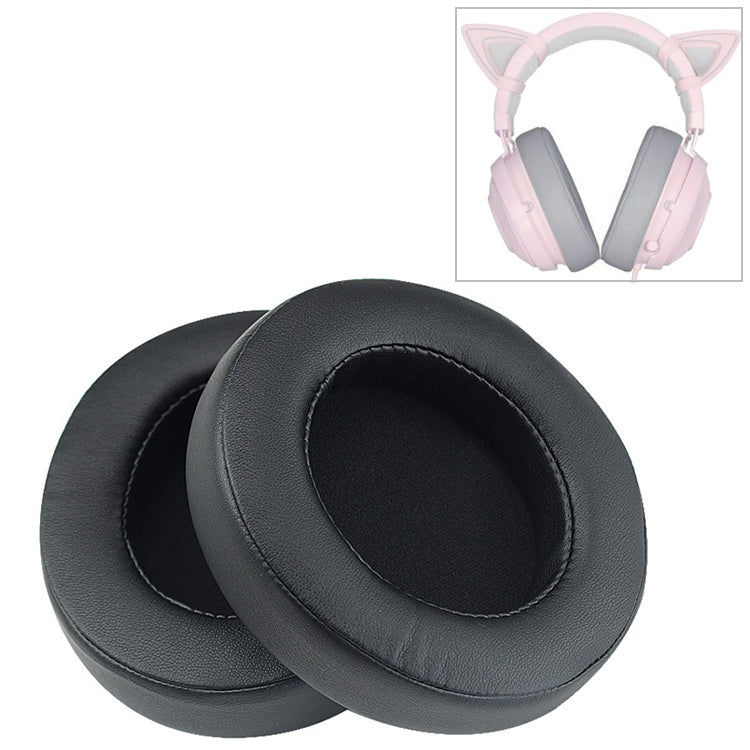 Headphone Cushion Cover – 2 PCS For Razer Kraken 7.1 V2 Pro Headphone Cushion Sponge Black Net...