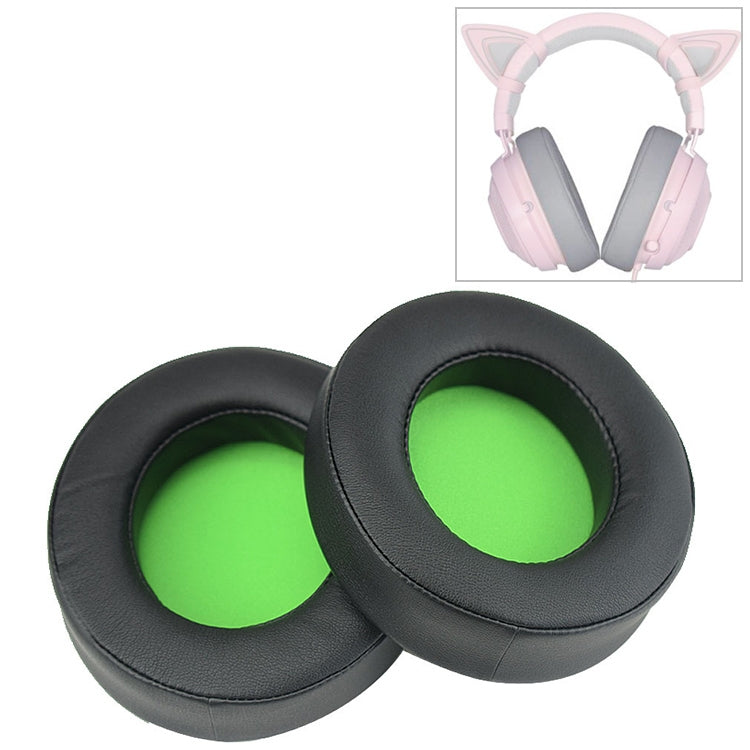 Headphone Cushion Cover – 2 PCS For Razer Kraken 7.1 V2 Pro Headphone Cushion Sponge Green Net... For Razer Kraken 7.1 V2 Pro(Green)