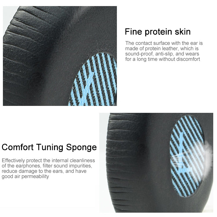 Headphone Cushion Cover – 2 PCS For Bose QC3 Headphone Cushion Sponge Cover Earmuffs Replacement...