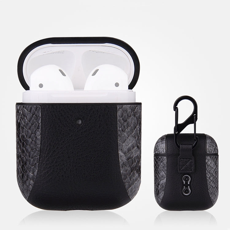 Protective Case – Shockproof, Leather (Apple AirPods 1) Grey