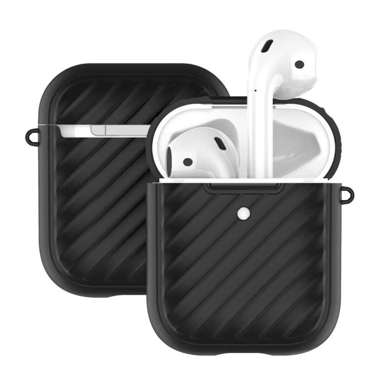 Protective Case – For Apple Airpods 1 / 2 Wave Texture TPU Wireless Earphone Protective...